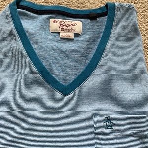 Blue stripe Original Penguin T-shirt